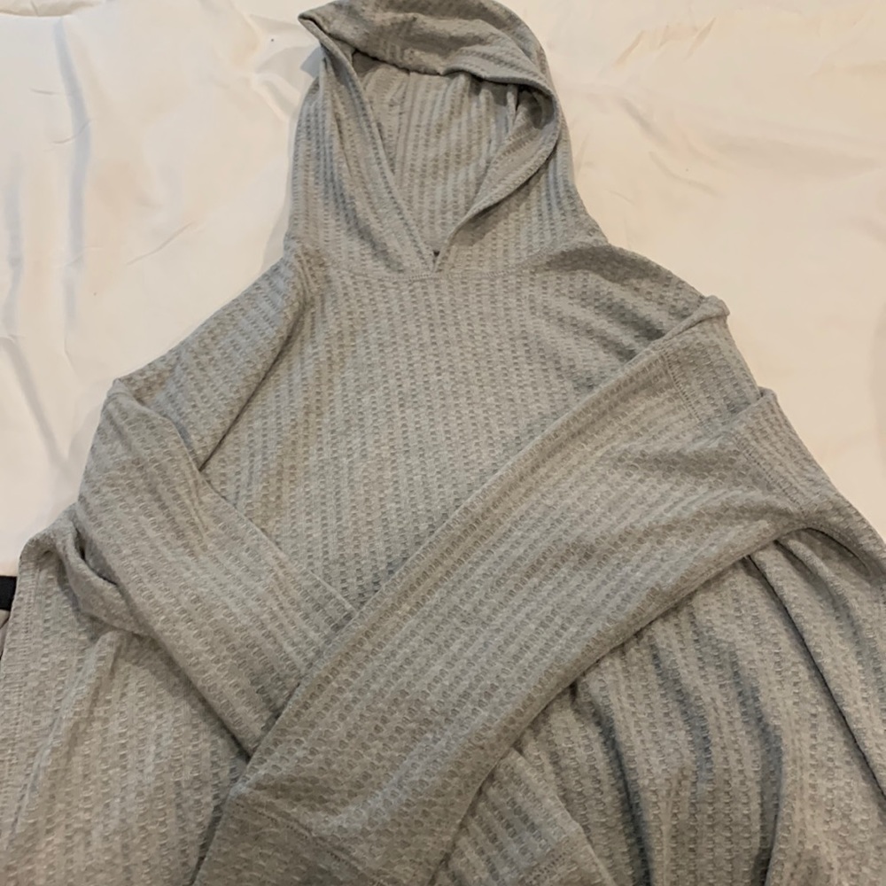 Light grey hoodie. Lightweight.